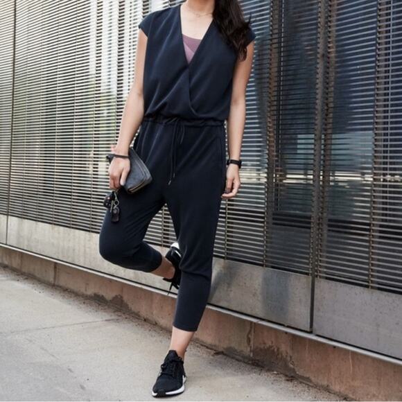 Calia Sleeveless Jumpsuit Gray Carrie Underwood Medium Journey Sandwash - Picture 4 of 6